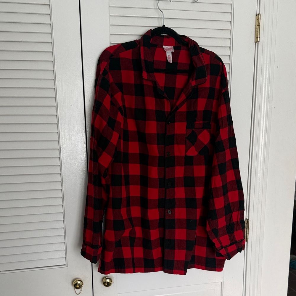Wondershop Red and Black Plaid Men's Shirt